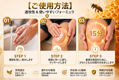 JP DR.HONOR® オールインワン 関節＆骨サポートクリーム🎉🎉 （中高年の方のために特別設計）