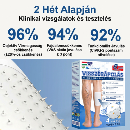 ✨🌿Medistart® Visszérápoló Mikrotűs Gondozó Tapasz ⚡ Azonnali Megkönnyebbülés, Hosszú Távú Eredmények