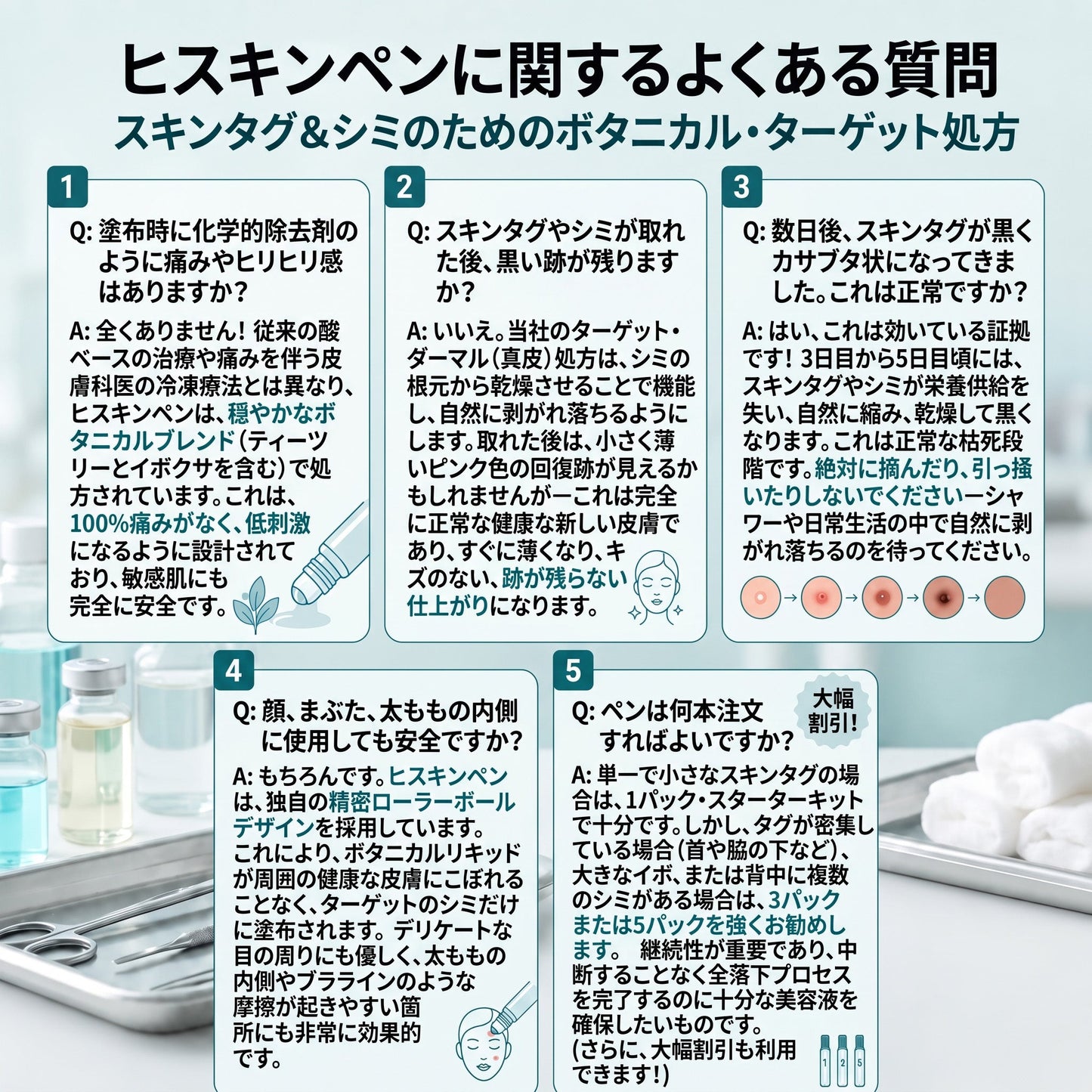 🎁🎁公式ストア𝐇𝐈𝐒𝐊𝐈𝐍®👩‍⚕️ 𝟕日間スキンタグ＆スポットイレーサー（ゼロ痛み・ゼロダメージ ローラーボール）